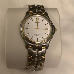 Men’s Seiko steel watch